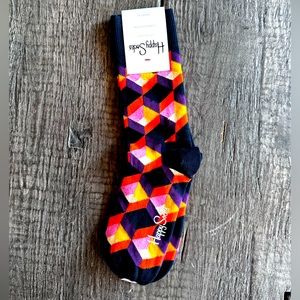 NWT Happy Socks Diamond Pattern Size 5.5-9.5